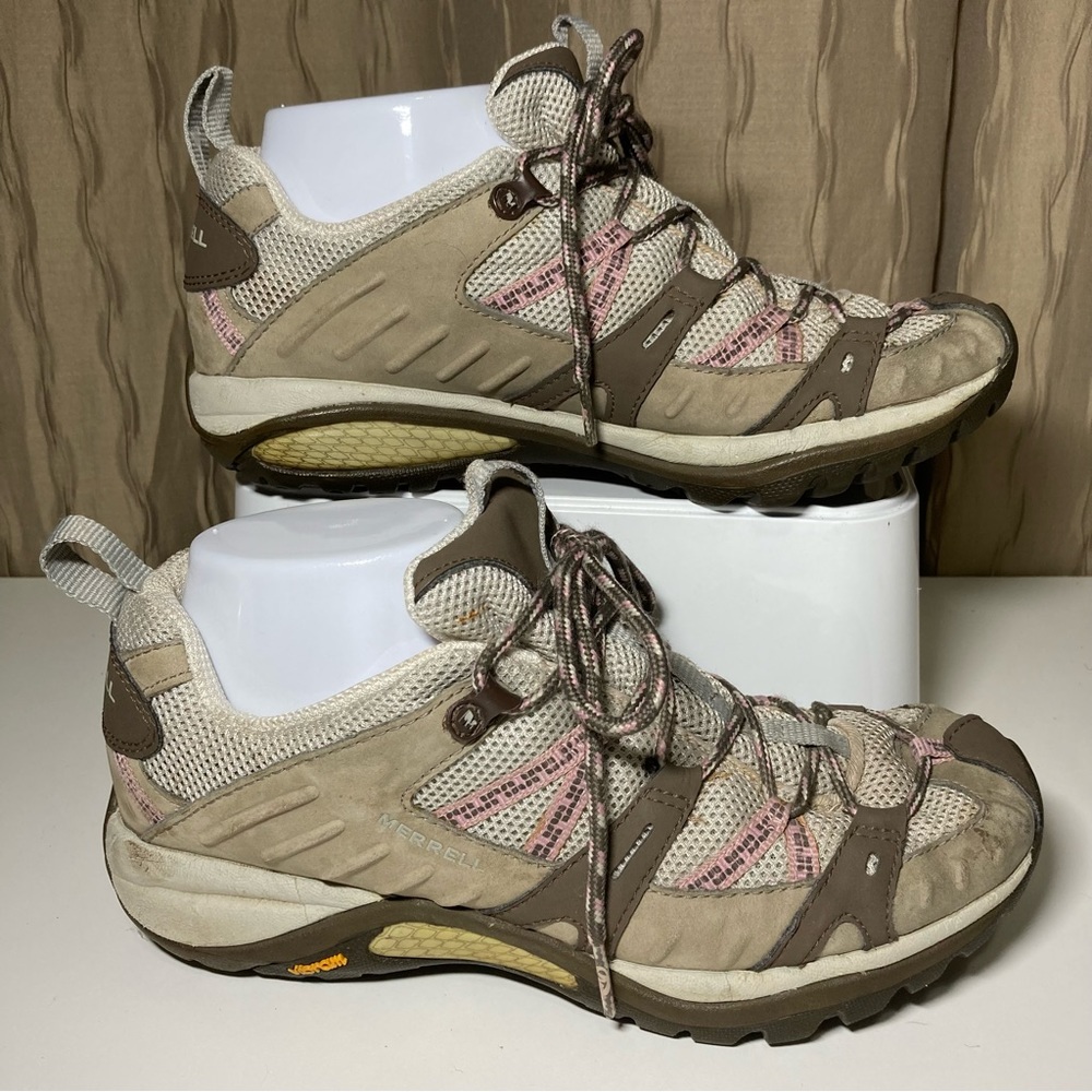 Merrell Siren Sport Women's 7.5 Elephant Pink Hiking Trail Vibram J13888